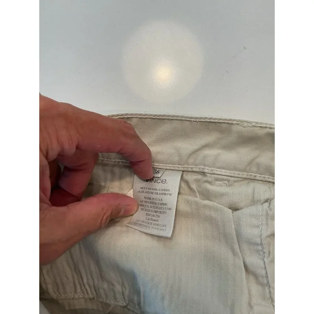 Vince Flat Front Khaki Men’s Pants Size 36